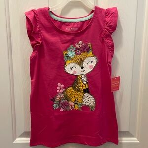 Kids Fox Pink Top size M (7/8) NWT